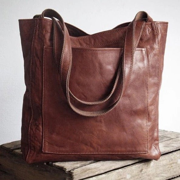 Evelina | Damesmode Zachte PU Lederen Schoudertas met Grote Capaciteit