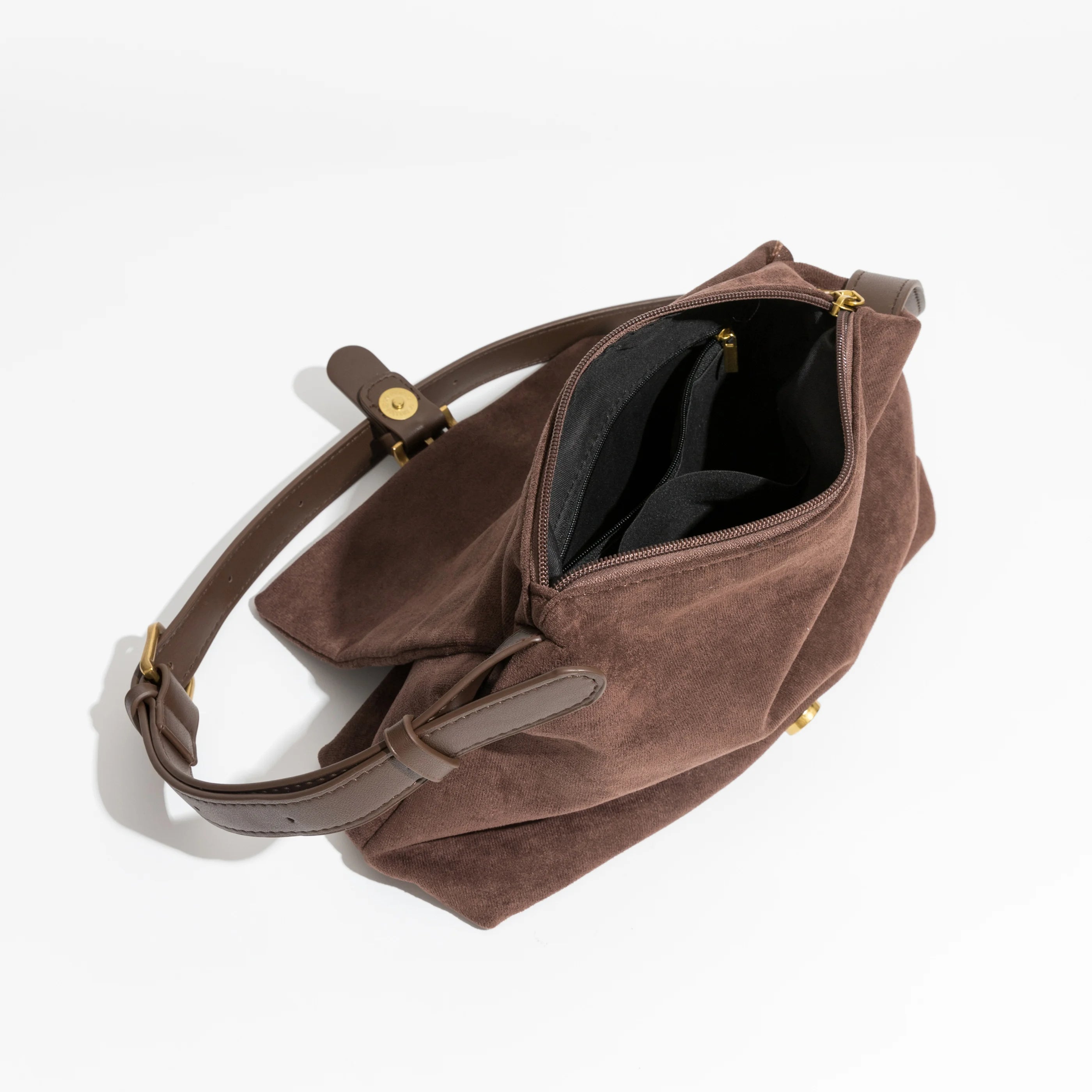 Elena - Suède Schoudertas voor Dames | Stijlvolle en Luxe Handtas