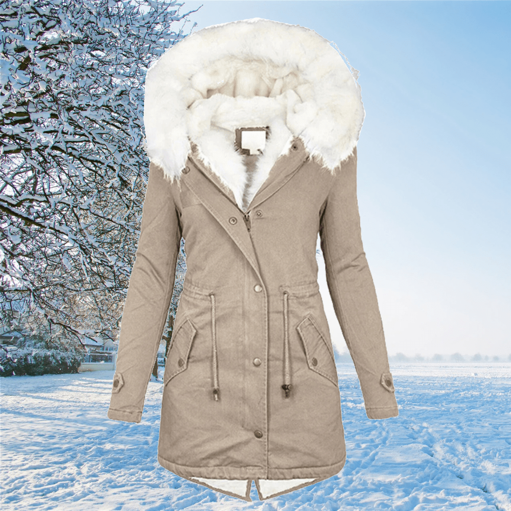 Anja Luxe Winterjas voor Dames – Elegantie en Warmte Gecombineerd