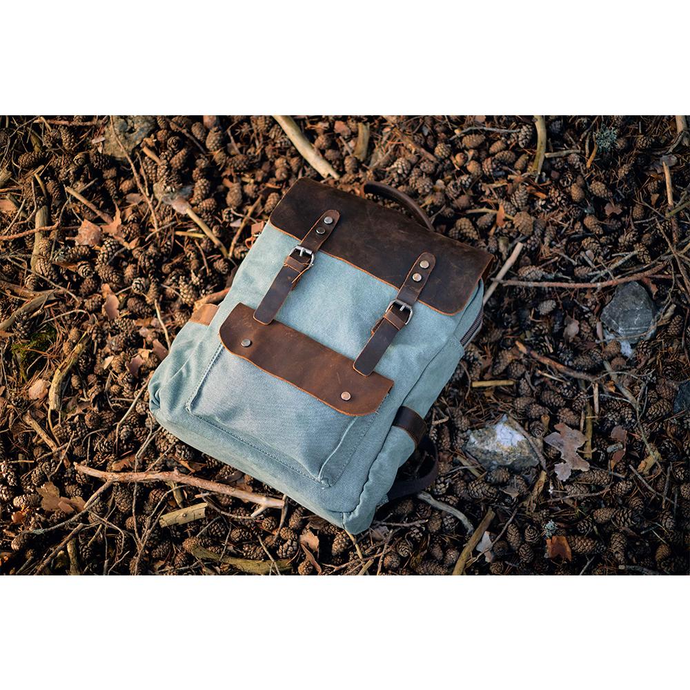 Vintage Canvas Rugzak | Stockholm – Stijlvolle en Duurzame Rugzak voor Dagelijks Gebruik