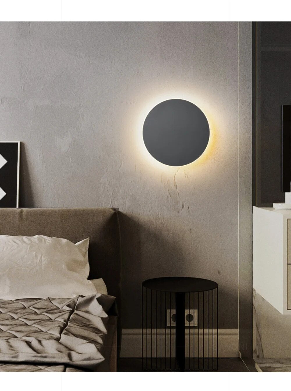 GlowSphere - Ronde LED Wandlamp voor Modern Interieur