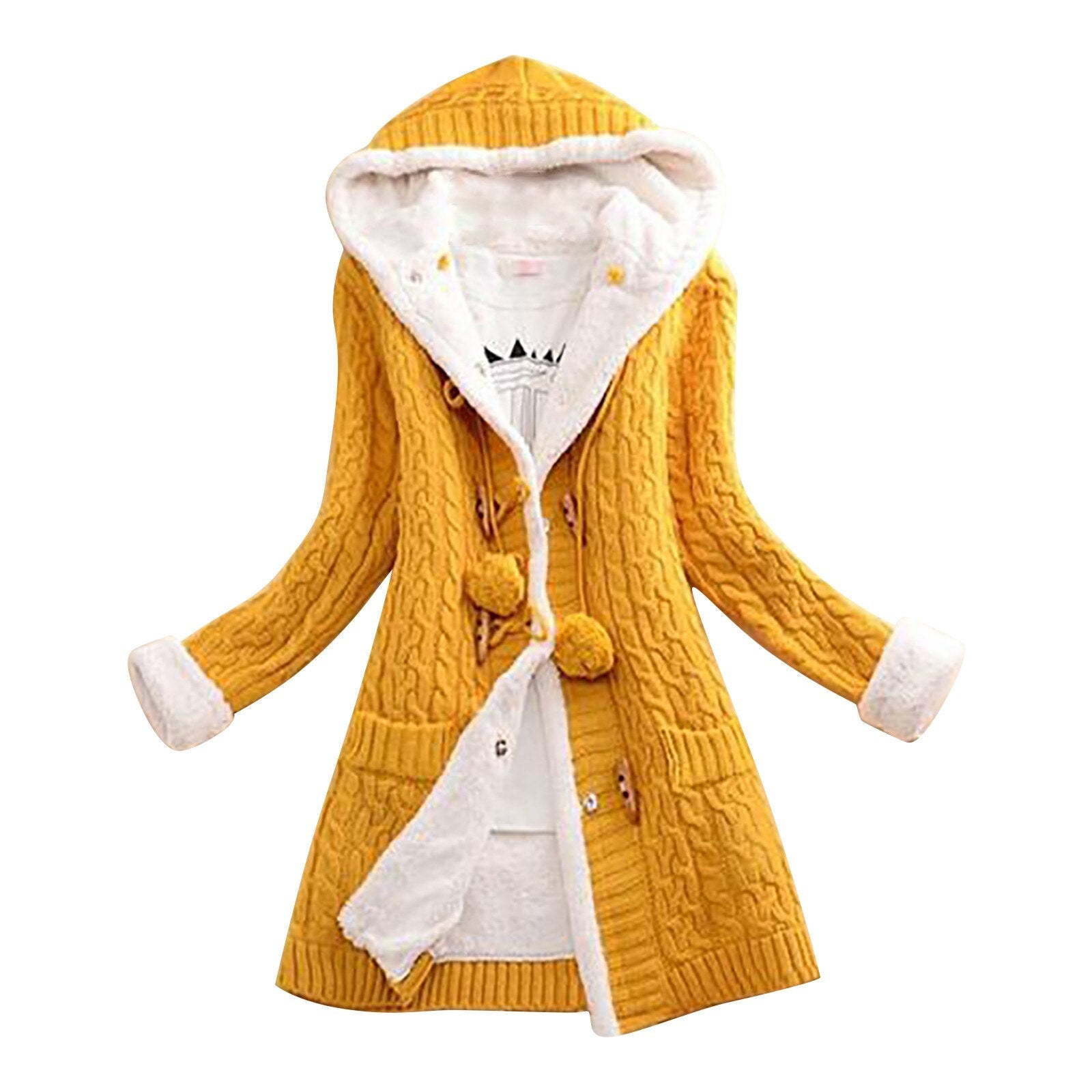 Gebreid Vest met Warme Capuchon voor Dames - Comfortabel en Stijlvol
