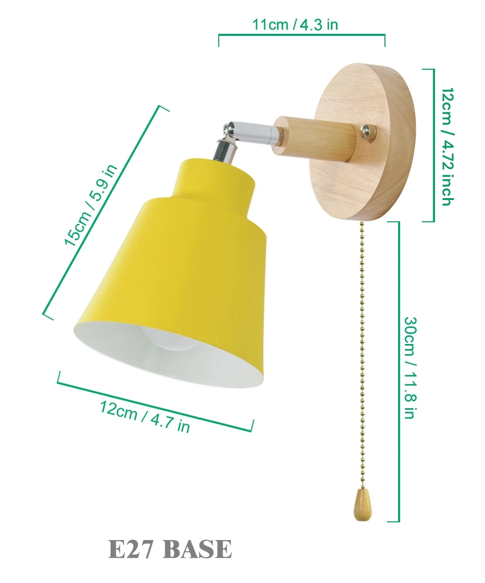 FlexiCollin - Draaibare Wandlamp met Trekketting Schakelaar