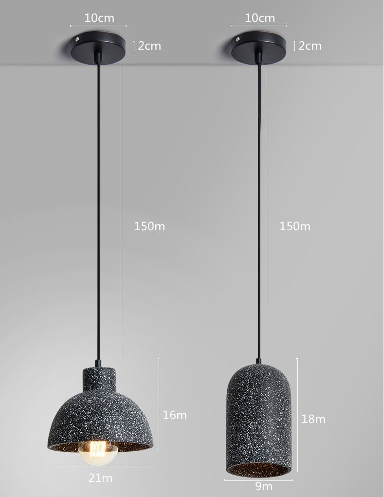 CementoGlow - Stijlvolle Cement Hanglamp voor een Industrieel Interieur