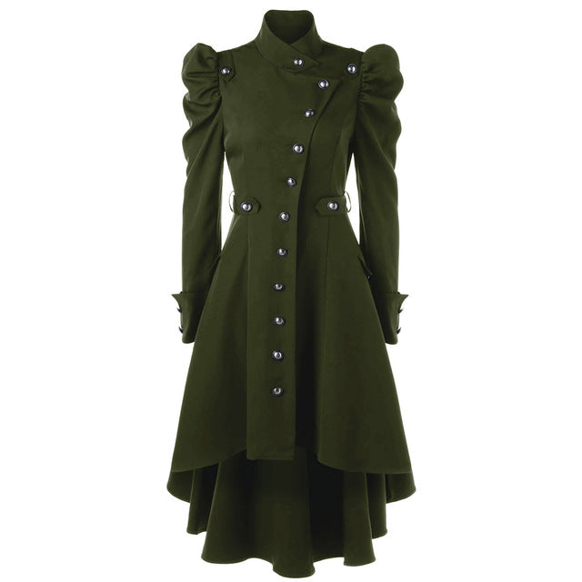Selina - Stijlvolle Vampier Trenchcoat voor Dames