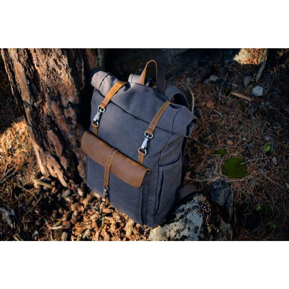 Retro Canvas Rugzak | NordicaStyle - Tijdloos en Duurzaam voor Avonturiers