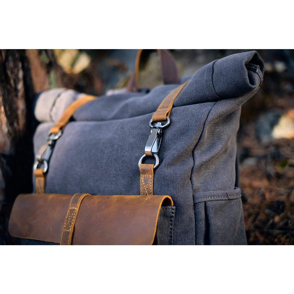 Retro Canvas Rugzak | NordicaStyle - Tijdloos en Duurzaam voor Avonturiers