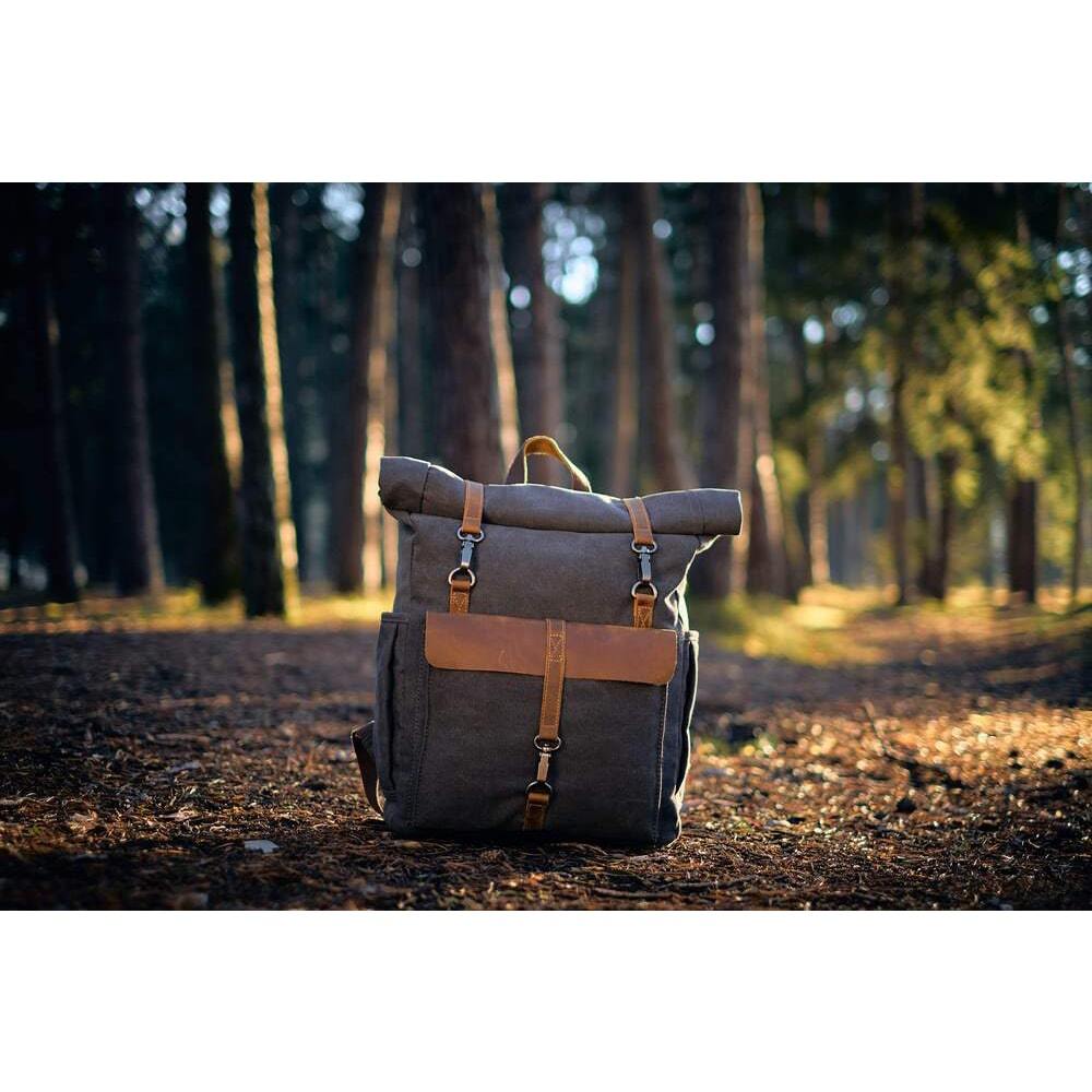 Retro Canvas Rugzak | NordicaStyle - Tijdloos en Duurzaam voor Avonturiers