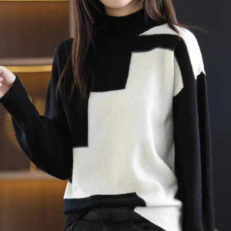 Carolina | Trendy Geruite Pullover voor Dames - Stijlvolle en Comfortabele Trui