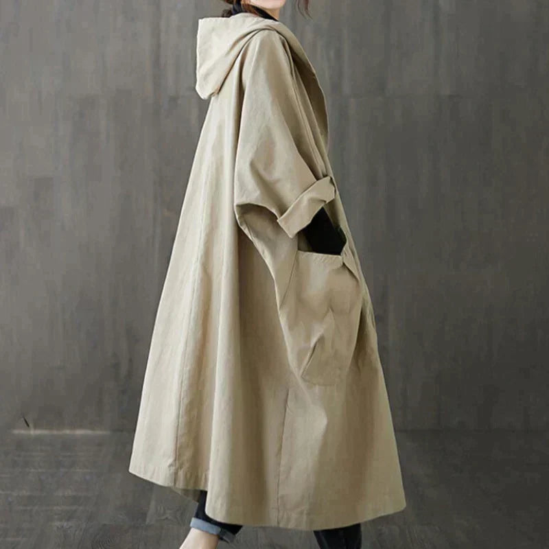 Sophie – Oversized Trenchcoat voor Dames | Stijlvol en Comfortabel
