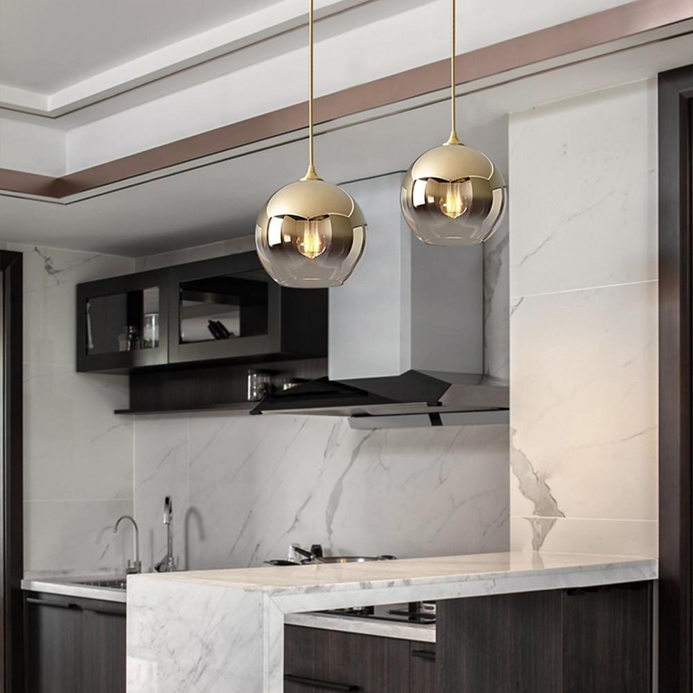 Moderne Glazen Globe Design Hanglamp - Stijlvolle LED Verlichting voor Keuken en Eetkamer