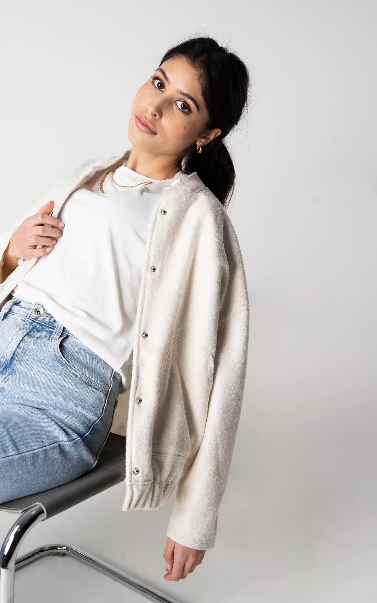 Lena - Ruimvallende Luxe Bomberjack voor Dames – Bestseller Herfstjas 2023