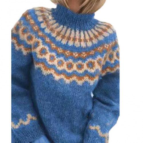 ComfortVibes Chris - Warme Gebreide Herfsttrui met Kraag voor Dames