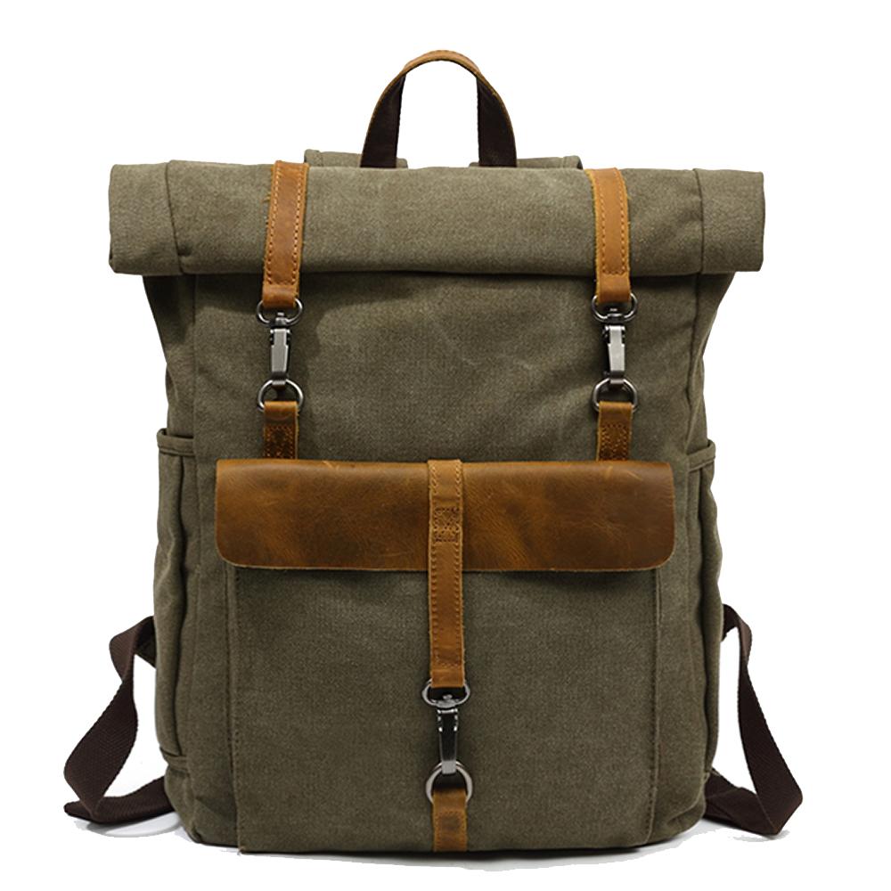 Retro Canvas Rugzak | NordicaStyle - Tijdloos en Duurzaam voor Avonturiers