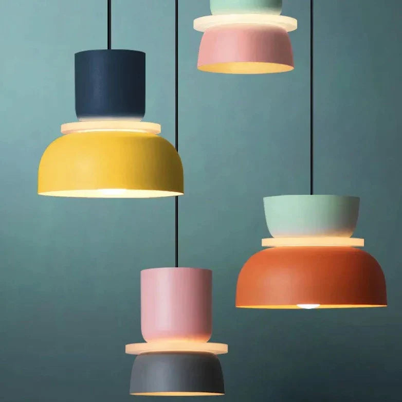 ScandiGlow Moderne Hanglamp - Scandinavische Hanglamp in Macaron Stijl voor Woonkamer en Eetkamer