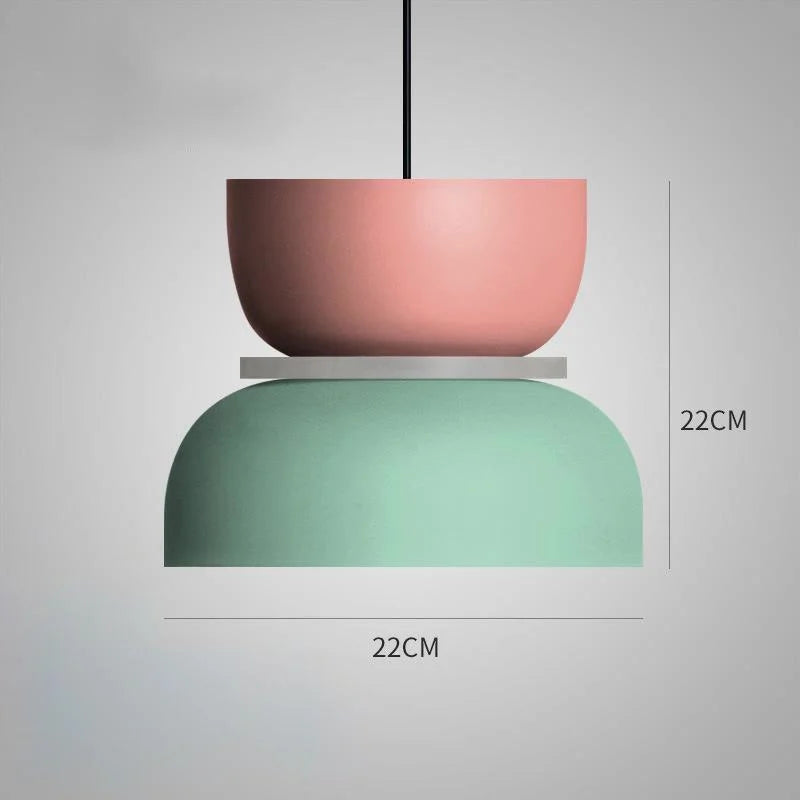 ScandiGlow Moderne Hanglamp - Scandinavische Hanglamp in Macaron Stijl voor Woonkamer en Eetkamer