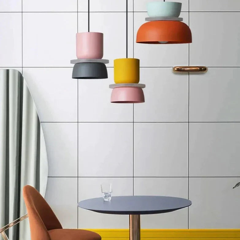 ScandiGlow Moderne Hanglamp - Scandinavische Hanglamp in Macaron Stijl voor Woonkamer en Eetkamer
