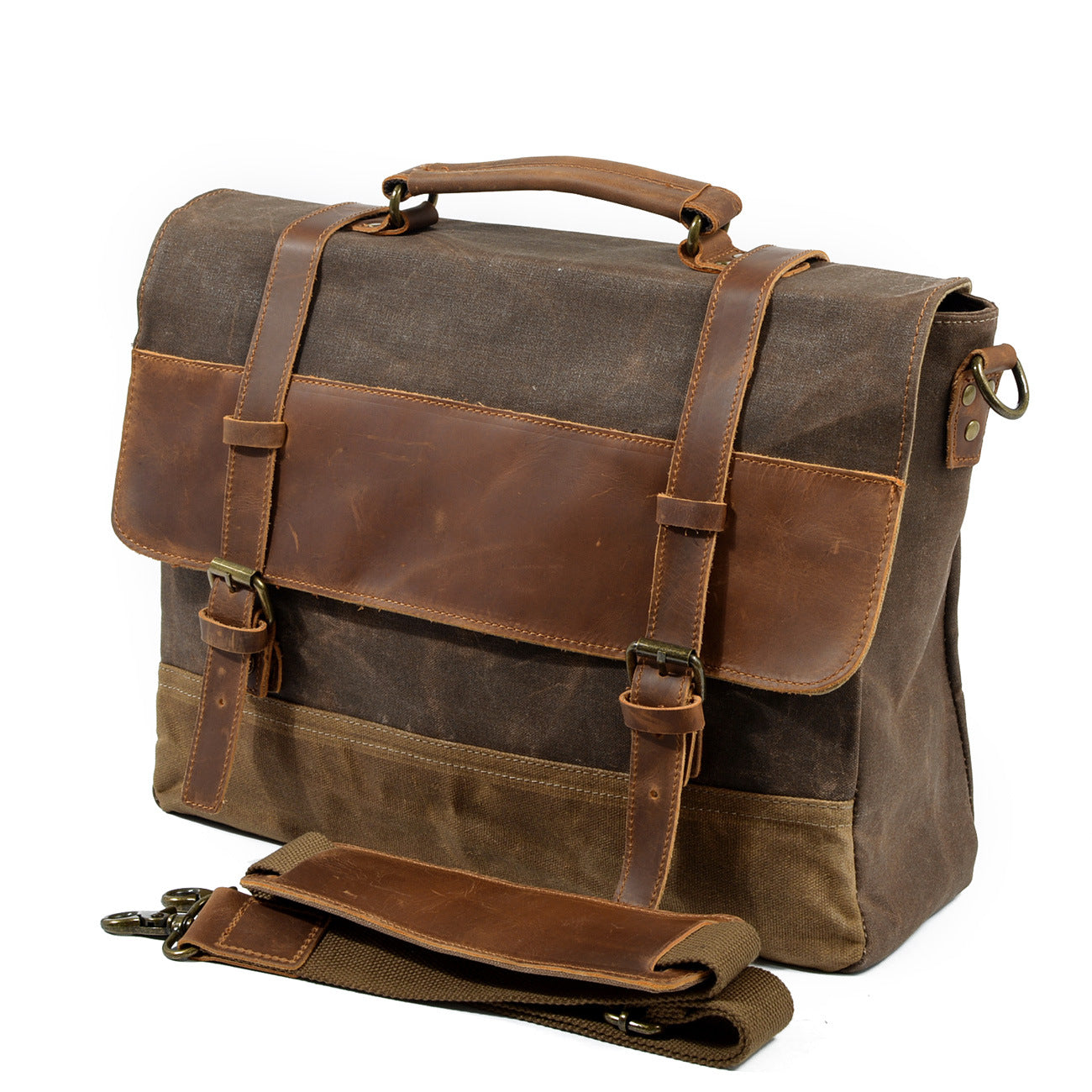 Waxed Canvas Messenger Tas | NorthernStyle – Duurzaam en Stijlvol voor Dagelijks Gebruik