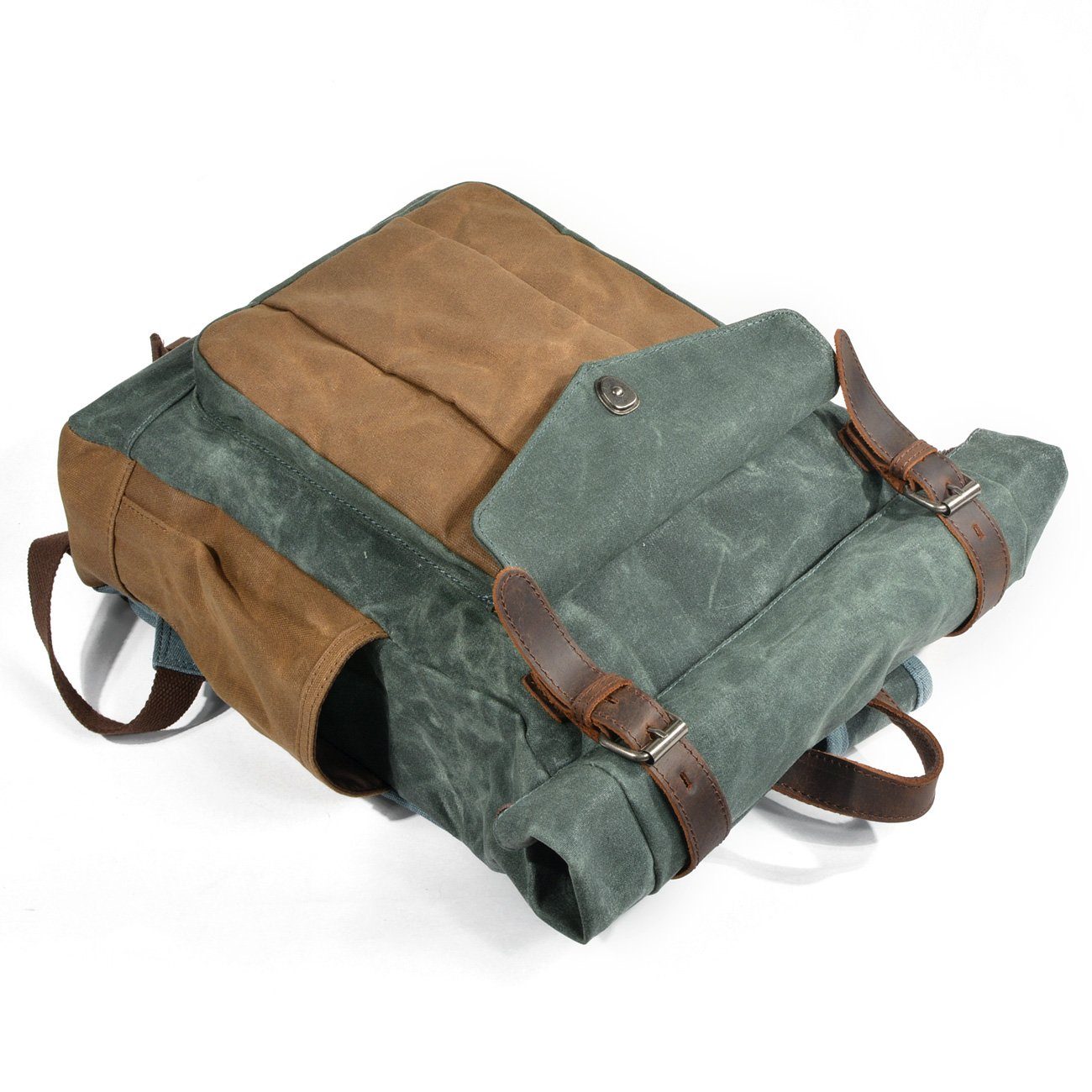 Waxed Canvas Rolltop Rugzak | LundaStyle – Duurzaam en Stijlvol voor Avonturiers