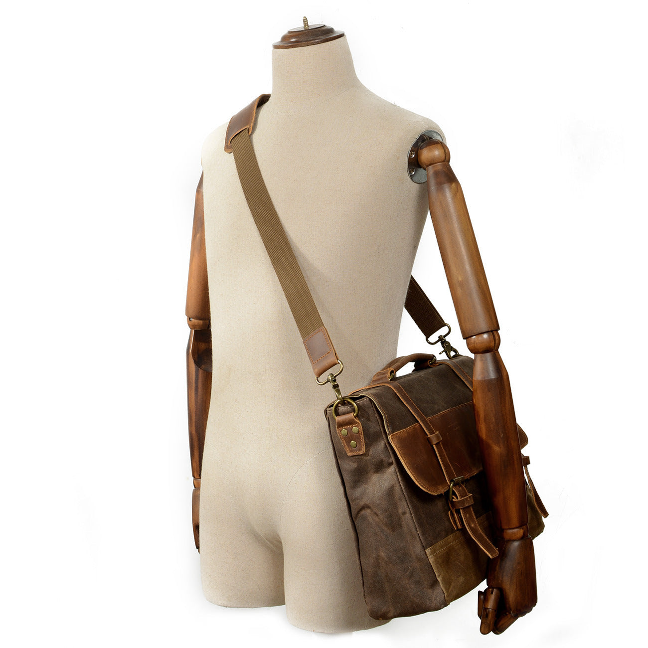 Waxed Canvas Messenger Tas | NorthernStyle – Duurzaam en Stijlvol voor Dagelijks Gebruik