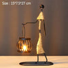 ArtCandle - Handgemaakte Metalen Kaarsenhouders met Uniek Figurenontwerp