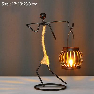 ArtCandle - Handgemaakte Metalen Kaarsenhouders met Uniek Figurenontwerp