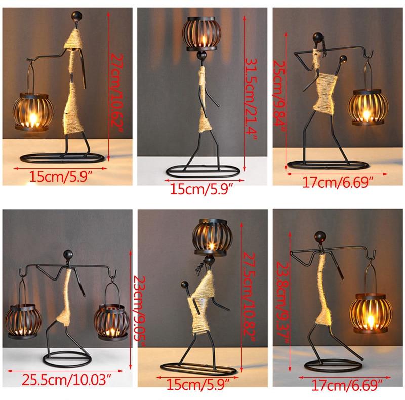 ArtCandle - Handgemaakte Metalen Kaarsenhouders met Uniek Figurenontwerp