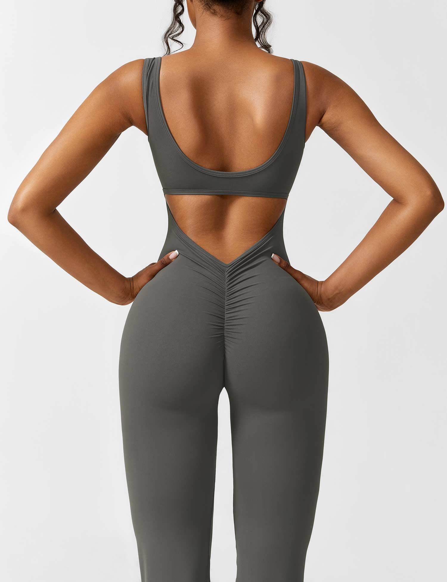 V-Hals Jumpsuit met Uitlopende Pijpen | Elegant en Flatterend Ontwerp